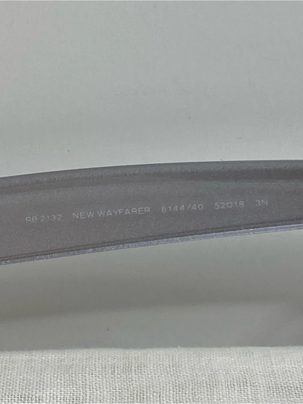 Ray-Ban New Wayfarer Sunglasses 6144/40 Silver Gray Made In Italy